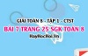Giải bài 7 trang 25 Toán 8 Tập 1 SGK Chân trời sáng tạo